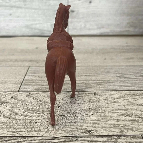 Vintage Brown Horse Molded Toy Figure Western Animal Collectible Model Figurine - Picture 4 of 5